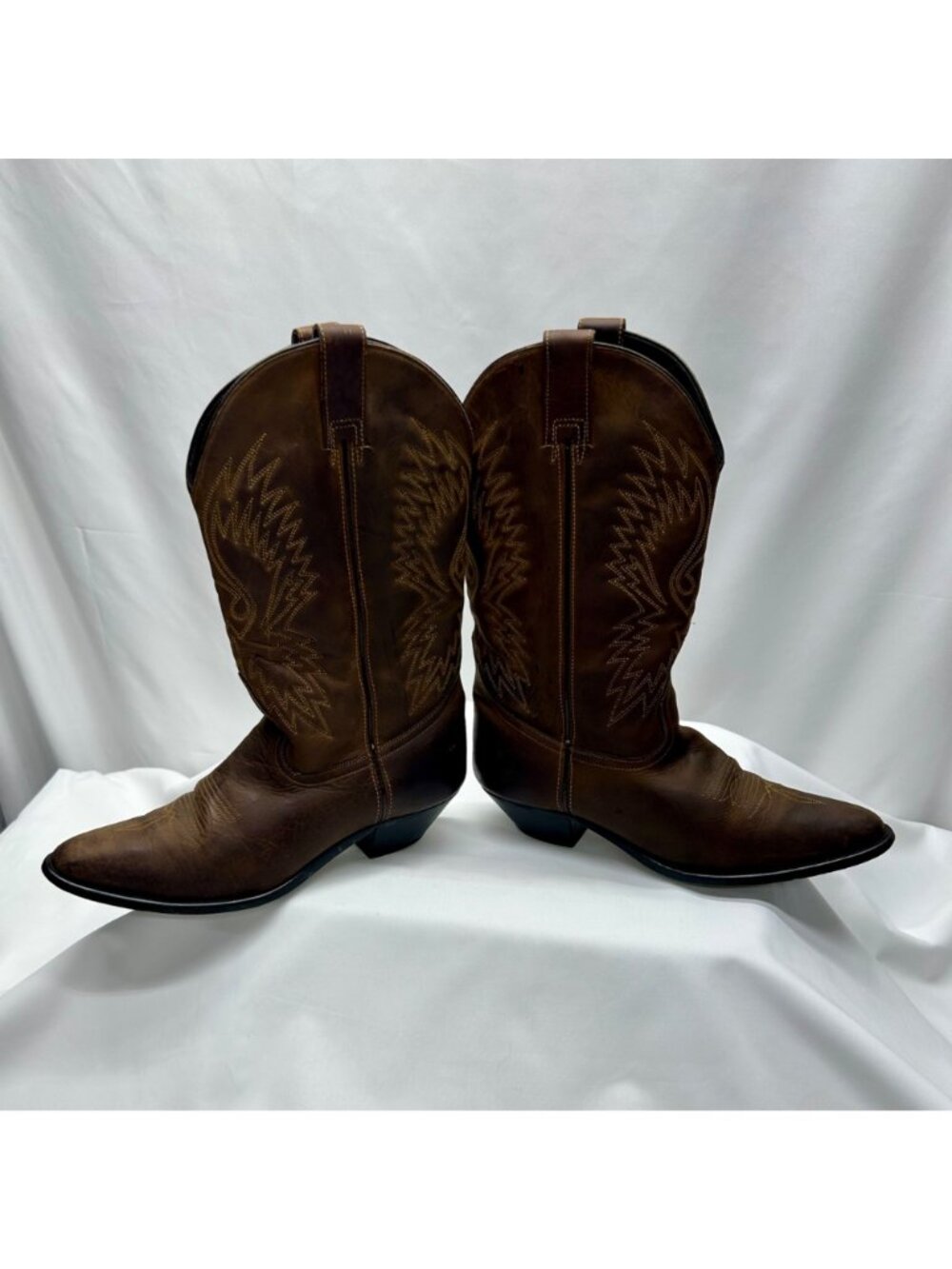 Cowboy Boots By ACME Women's 9 Brown Leather - Picture 7 of 16